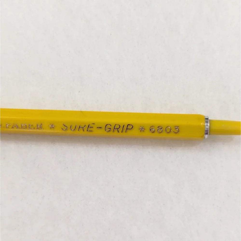 Vintage Yellow A.W. FABER USA Sure Grip 6803 Graphing Mechanical Lead Holder